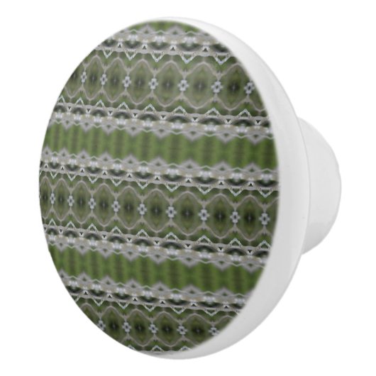 Groen en Grijs Stijlvolle Lade Trek Keramische Knop (Rechts)