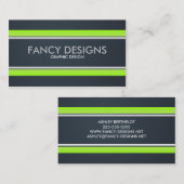 Groen en grijs visitekaartje (Voorkant / Achterkant)
