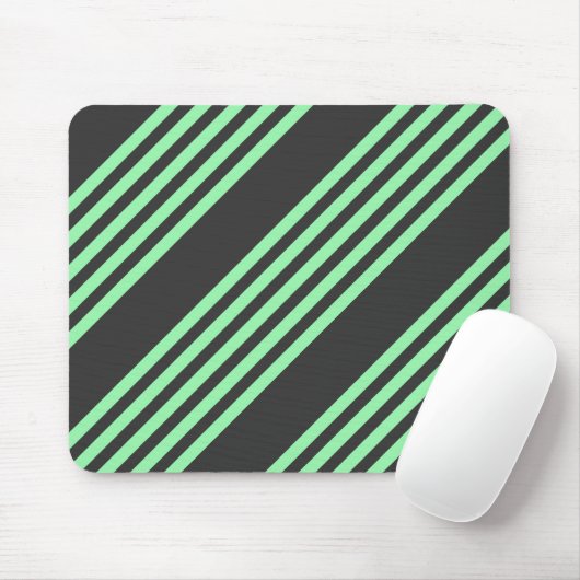 Groen en houtskool met vijf strepen muismat (Met muis)