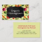 Groen en karton plantgoed visitekaartje (Voorkant / Achterkant)