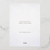 Groen en Kerstbal Waterverf Kunst Folie Feestdagenkaart (Achterkant)