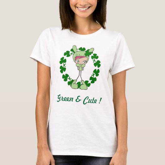 Groen en kletsen! t-shirt (Voorkant)