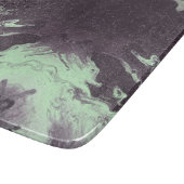 Groen en koolstof Marble Stone Natural Natuur Snijplank (Hoek)