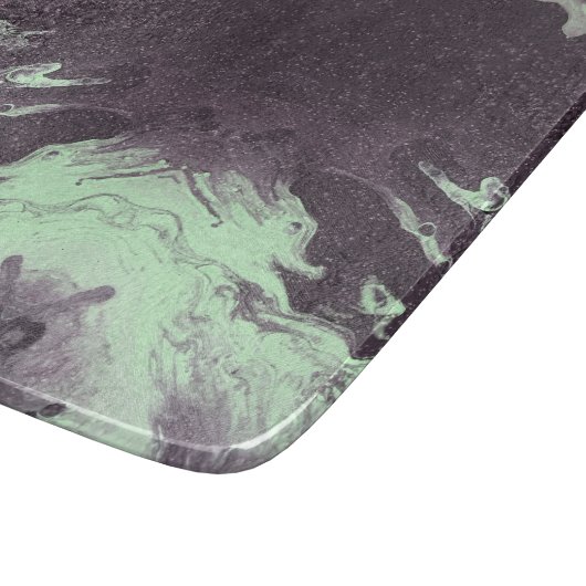 Groen en koolstof Marble Stone Natural Natuur Snijplank (Hoek)