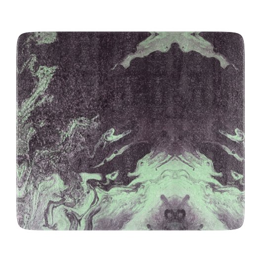 Groen en koolstof Marble Stone Natural Natuur Snijplank (Voorkant)