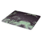 Groen en koolstof Marble Stone Natural Natuur Snijplank (Hoek)