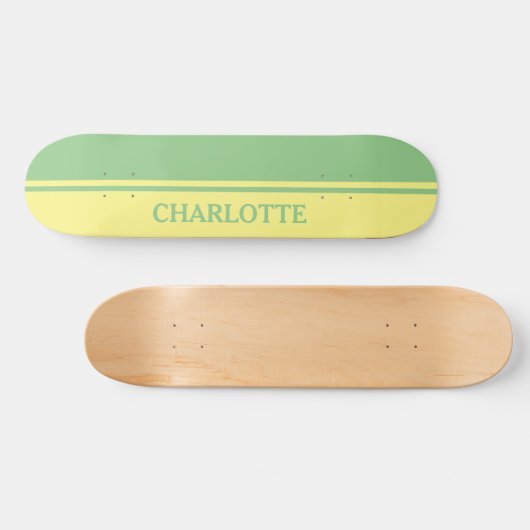 Groen en Lemon Persoonlijk Skateboard (Horizontaal)