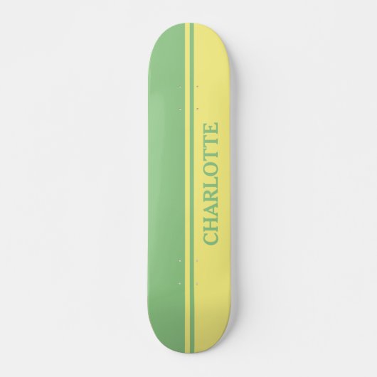 Groen en Lemon Persoonlijk Skateboard (Voorkant)