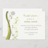 Groen en lichtgrijs bloemkool kaart (Voorkant / Achterkant)