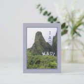 GROEN EN LUSH MAUI'S IAO VALLEY BRIEFKAART (Staand voorkant)