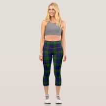 Groen en marine Tartan