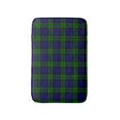 Groen en marine Tartan Badmat (Voorkant Verticaal)