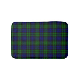 Groen en marine Tartan Badmat