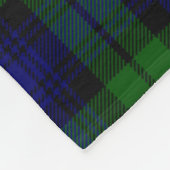 Groen en marine Tartan Fleece Deken (Hoek)