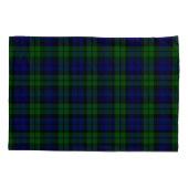 Groen en marine Tartan Kussensloop (Achterkant)