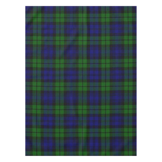 Groen en marine Tartan Tafelkleed (Voorkant)