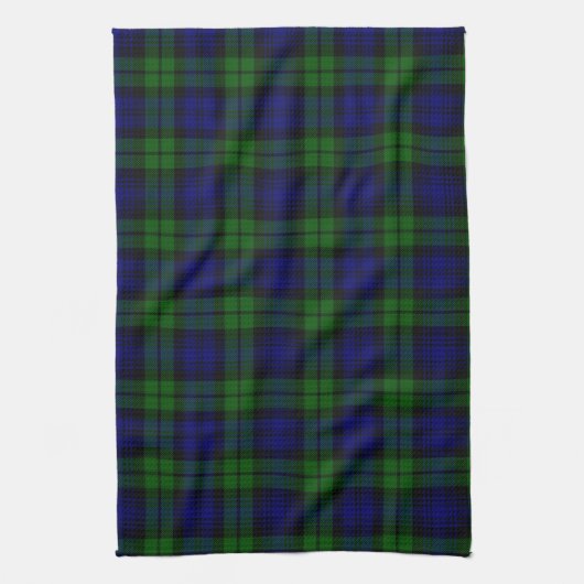 Groen en marine Tartan Theedoek (Verticaal)