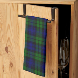 Groen en marine Tartan Theedoek