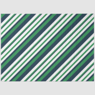 Groen en Marineblauw  Nautical Serie Ontwerp 3 Tis Tissuepapier