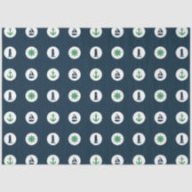 Groen en Marineblauw Scheepvaart Serie Design 15