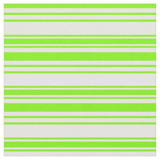 Groen en Mint Cream Colour Pattern Stof (Close Up)