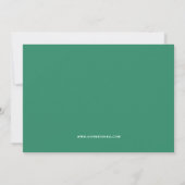 Groen en Mint Wavy Retro Save The Date (Achterkant)