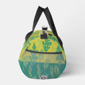 Groen en mosterdblad patroon plunjezak (Rechts)