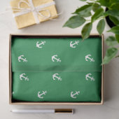 Groen en Navy Nautical Series Design 11 Tissuepapier (Geschenk)