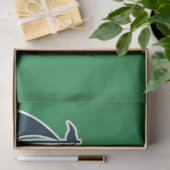 Groen en Navy Nautical Series Design 8 Tissuepapier (Geschenk)