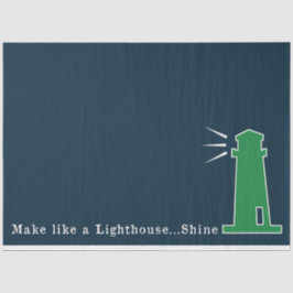 Groen en Navy Nautical Series Design 9 Tissuepapier