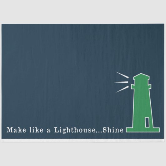 Groen en Navy Nautical Series Design 9 Tissuepapier (Voorkant)