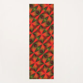 Groen en Oranje Abstract patroon Yogamat (Voorkant)