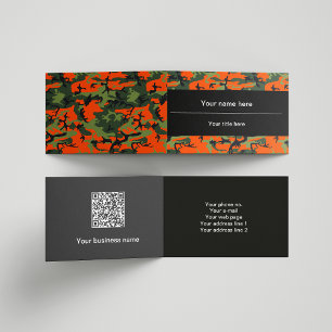 Groen en oranje camouflage, Camouflage, Militair, Visitekaartje