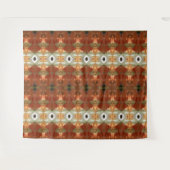 Groen en oranje kat 11 wandkleed (Voorkant (horizontaal))