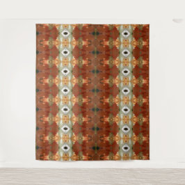 Groen en oranje kat 11 wandkleed