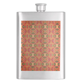 Groen en oranje patroon flacon
