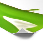 Groen en Oranje spiraalontwerp Poster (Hoek)