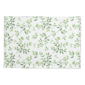 Groen en organisch patroon kussensloop (Achterkant)