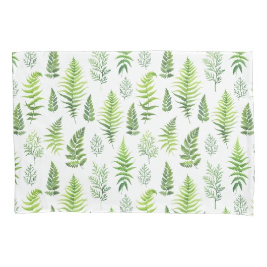 Groen en organisch patroon kussensloop (Voorkant)