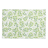 Groen en organisch patroon kussensloop (Achterkant)