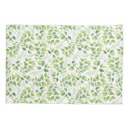 Groen en organisch patroon kussensloop