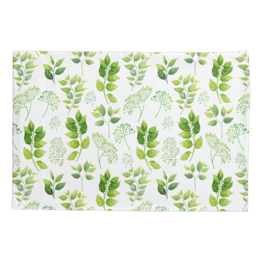 Groen en organisch patroon kussensloop (Achterkant)