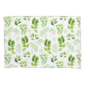 Groen en organisch patroon kussensloop (Voorkant)