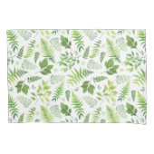 Groen en organisch patroon kussensloop (Voorkant)