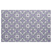 Groen en Paars Floral Damask Pattern Stof (Fat Quarter)