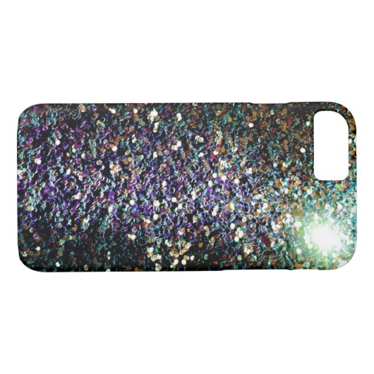 Groen en Paars Glitter komet & sterren Case-Mate iPhone Case (Achterkant (Horizontaal))