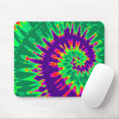 Groen en Paars Groovy Stropdas-Dye Mousepad Muismat (Met muis)