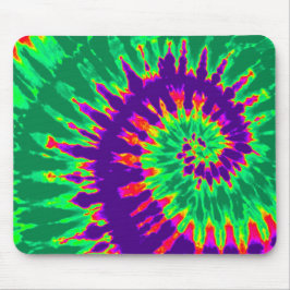 Groen en Paars Groovy Stropdas-Dye Mousepad Muismat