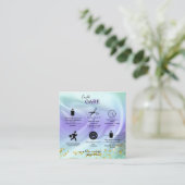 Groen en Paars Kaarsenplein Visitekaartje (Staand voorkant)