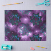 Groen en Paars Mandalas over de ontkoppeling van h Tissuepapier (Craft)